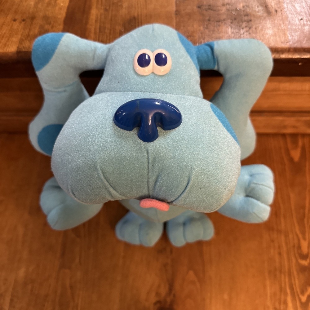 Vintage TYCO 1997 Talking Sing Along Blues Clues Plush Stuffed Animal‎ 12"